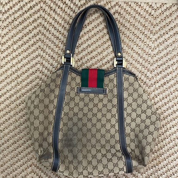 Gucci - Classic Canvas Leather Medium Tote bag - Brown - Picture 16 of 16